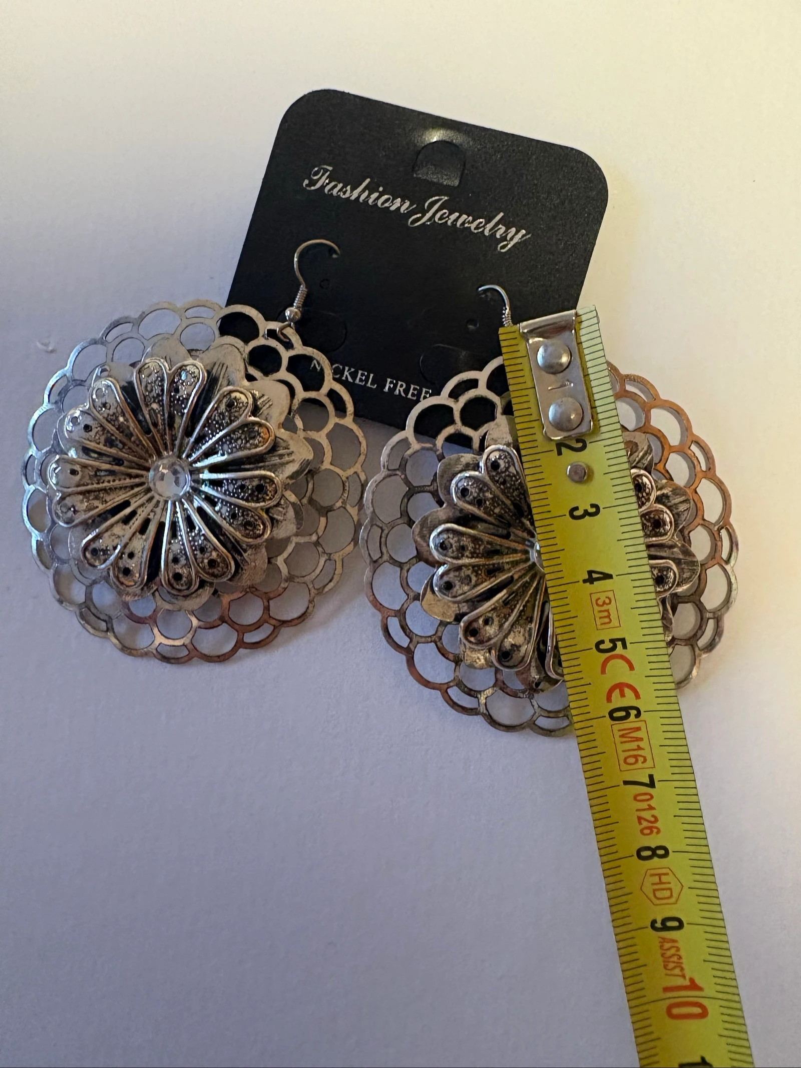 grote mandala bloem oorbellen boho etnisch – photo 6